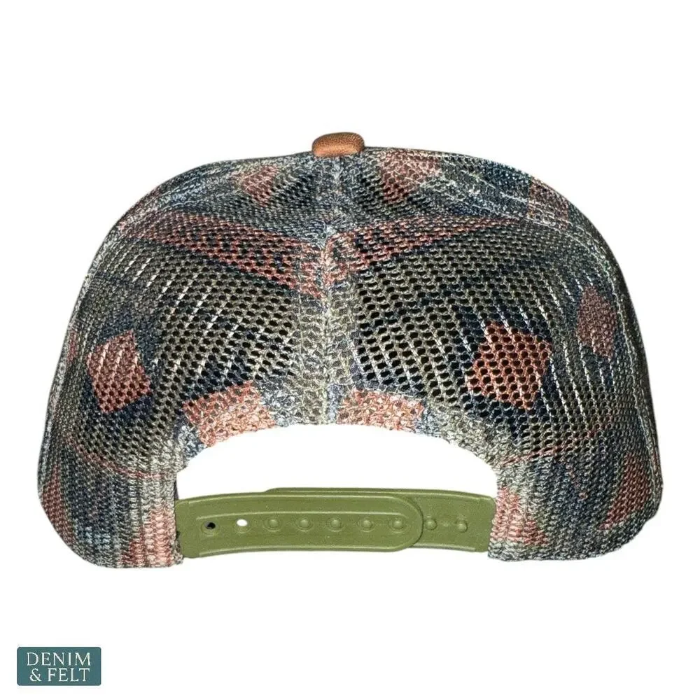Flying S “Let’s Get Ranchy” Trucker Hat Olive Green Mesh Western Country Cap NEW